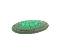 Toyvian Embroidered Buddha Sound Bowl Pad 6.30 Inch Religious Cushion for Meditation Therapy Mindfulness Rounded Sound Bowl Mat