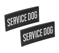 Toyvian Embroidered Service Dog Patch 2pcs Sew on and Iron on Fabric Badge Patches for Small Training Harnesses Suitable for Puppies and Dogs