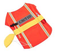 Toyvian Engineer Appearance Dog Costume Adorable Polyester Dog Outfit for Parties Breathable Comfortable Design for Pets Fun Creative Cosplay Attire