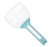 Toyvian Ergonomic Cat Litter Scoop with Non Slip Handle Compact Design for Easy Storage for Maintaining Cleanliness Your Cats Litter Box Quiet Blue Color