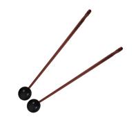 Toyvian Ergonomic Design Small Drumsticks for Glockenspiel Lotus Drum Xylophone Rubber Head Wood Handle