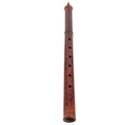 Toyvian Ethnic Bamboo Flute 6-hole Large Wooden Wind Instrument with Accurate Tuning and Versatile Performances for Music Classes and Small Folk Music Events