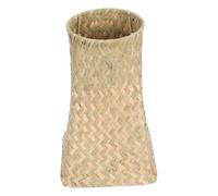 Toyvian European Decorative Pen Holder Straw Braid Desktop Organizer