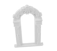 Toyvian European Style DIY Wedding Flower Arch for Dollhouse Miniature Garden Decor Portable Wedding Ceremony Centerpiece Indoor Outdoor Reusable Fairy Garden Frame