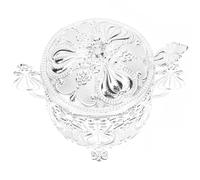 Toyvian European Style Vintage Zinc Alloy Sugar Bowl with Lid and Spoon Luxury Seasoning Canister for Salt Sugar and Creamer Storage Metal Craft Kitchen Container Silver Finish