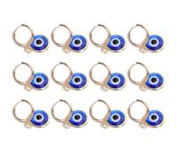 Toyvian Evil Eye and Party Accessories for Daily Wear Versatile Usage 12pcs Blue Keychain Set Handcrafted Alloy and Plastic Eye Pendant Key Rings with Unique Design for Women