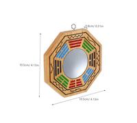 Toyvian Exorcism Tai Chi Bagua Mirror Decorative Feng Shui Evil Spirits Repellent Home Ornament for Peace and Fortune