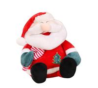 Toyvian Extra Large Plush Santa Claus Doll Christmas Stuffed Soft Cozy Decoration Adults Home Car Sofa Holiday Festive Red Plush