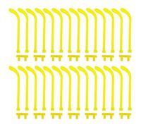 Toyvian Eyeglass Replacement Temples Yellow with Easy Installation and Comfortable Wearing 30 Sets Plastic for DIY Glow Stick Glasses Party Accessories