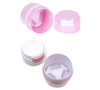 Toyvian Eyelash Extension Glue Storage Container 2pcs Airtight Lash Adhesive Seal Jar Eyelash Tool Organizer for Salon and Personal Use