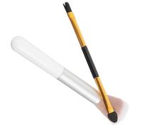 Toyvian Eyeshadow and Salon Bristles for Handle Beauty Professional Wool 2pcs Double-ended Makeup Brush Set Multipurpose Highlighter Contour Brushes with Plastic Women Store
