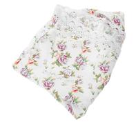 Toyvian Fabric Laundry Basket Insert Liner for Small Wicker Hamper 30x38cm with Rose Floral Pattern, round Cloth Basket Replacement for Living Room and Kitchen Storage