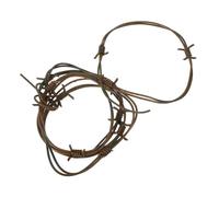 Toyvian Fake Barbed Wire Halloween Decoration Plastic Rusty Western Cowboy Cord for Haunted House Horror Party Props Indoor Outdoor