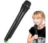 Toyvian Fake Microphone Prop - Realistic Plastic Play Mic Toy for Kids Pretend Singer Role Play, Speech Practice, Karaoke Stage Performance & Birthday Party Costume Accessory (bottom Random Color)