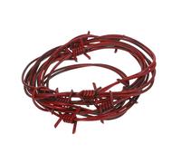 Toyvian Fake Plastic Barbed Wire Decoration Rusty Western Cowboy Style Halloween Indoor Horror Decor Chain for Haunted House Party and Scary Themed Events