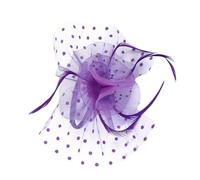 Toyvian Fascinator Hat Halloween Headdress Headband with Lace Flower and Net Yarn Material Vintage Elegant Adds Charm and Attracts Attention for Masquerade and Stage Performance