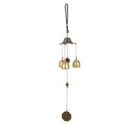 Toyvian Feng Shui Wind Bell Hanging Chime with Rope Handmade Bagua Design for Garden Balcony Door Window Decoration Traditional Chinese Fortune Symbol