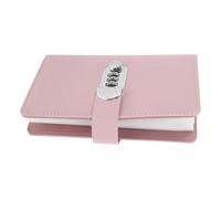 Toyvian Financial Savings Book with Lock Personal Finance Binder with Password Lock Multipurpose Cash Organizer with Double-Sided Slots for Receipts Cards and Budget Tracking Large