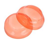 Toyvian Fire Alarm Detector Protective Covers and Quick Installation, Abs Material 2pcs Orange with False Alarm Reduction Minimalist Detector Dust Guards for Home Kitchen Cooking