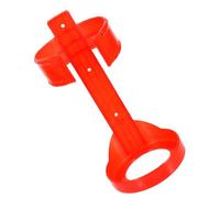 Toyvian Fire Extinguisher Wall Bracket Holder for Vehicle Use Heavy Duty Plastic Mounting Stand with Reliable Design Fits Different Sizes of Fire Extinguishers Red Wall Mount