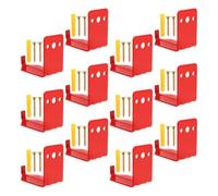 Toyvian Fire Extinguisher Wall Hook Bracket, Heavy Duty Mount for 20 Lb | Red Finish, Smooth Burr Free Edges, Includes Screws, for Dry Chemical and Co2 Units