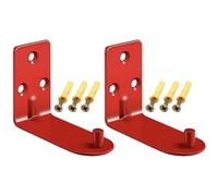 Toyvian Fire Extinguisher Wall Mount Brackets Metal Heavy Duty Holder 2 Sets with Angled Hole Mounting System Highly Resistant to Rust , Compatible with 20 Lb Extinguishers for Workshop