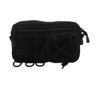 Toyvian First Aid Kit Empty Bag Portable Bag Nylon Black Multiple Compartments for Travel Car Outdoor Enthusiasts Paramedics