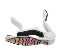 Toyvian Fish-shaped Capo Lightweight Compact Guitar Capo Metal for Acoustic Guitar Plastic and Metal Material Musical Instrument Accessory for Ukulele Mandolin Banjo