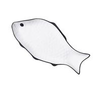Toyvian Fish-Shaped Ceramic Serving Platter Large Porcelain Food Dish Microwaveable for Dinner Tableware at Home and Restaurant