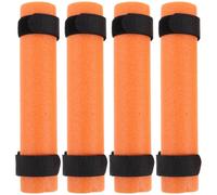 Toyvian Fishing Rod Floats with Straps Epe for Kayaking and Boats 4pcs | Bright Orange, High Visibility Design, Resists Deformation, for Freshwater Use on Open Waters