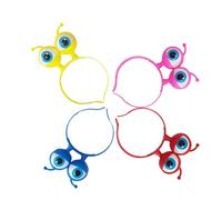 Toyvian Flashing Headband with Big Eyes Glowing Headbands Led Headband Christmas Party Decorations for Children Concert Birthday Dancing Supplies 4pcs
