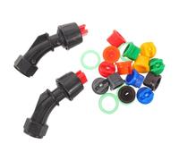 Toyvian Flat Fan Spray Nozzle Replacement for Electric Pump Sprayers, Plastic Material with 110° Wide Coverage and Universal Threaded Interface, for Garden and Agricultural Spraying