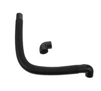 Toyvian Flexible Car Heater Vent Hose with Plastic Elbow Connector Corrugated Air Duct Hose for Car Ac Vent and Dashboard Air Outlet for Automotive HVAC Systems