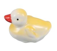 Toyvian Floating Ceramic Duck Figurine Handpainted Small Fish Tank Decoration Aquarium Ornament Unique Animal Sculpture for Home Desktop Display