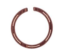 Toyvian Floral Garland Guitar Sound Hole Decal Maple Rosewood Rosette Inlay Ring Sticker for Classical Acoustic Guitar Wooden Sound Hole Shell