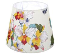 Toyvian Floral Lamp Shade for E27 Bulb Fabric and Metal Material Classic Elegance Table Lamp Lampshade Replacement Easy to Install