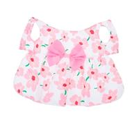 Toyvian Floral Puppy Dress for Small Dogs and Cats Lightweight Summer Dog Birthday Outfit with Snug Fit and Colorfast Fabric for French Bulldogs Dachshunds and Pet Parties