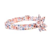 Toyvian Flower Pattern Adjustable Dog Collar for Cute Cozy Neckwear for Small Medium and Large Dogs Safe Metal Buckle for Holiday Parties and Everyday Use