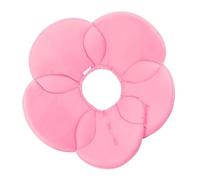 Toyvian Flower Shaped Pet Protective Dog Collar Comfortable Anti-lick Polyester and Sponge Material after Operation and Rashes in Pink Size S