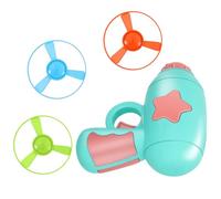 Toyvian Flying Disk Toy Interactive Cat Toy Spinning Launcher Disc Chasing Game for Indoor Cats on Carpets and Grass ABS