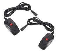 Toyvian Fog Machine Plastic Material with 3-pin Interface 2pcs Wired Controller for Efficient Show Control and Remote Activation Suitable for Live Shows and Festival Parties