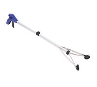 Toyvian Foldable Aluminum Alloy Trash Picker with High-Strength Elastic Clamp Portable Reacher Grabber Tool for Elderly Disabled and Outdoor Use for Litter Bottles Cigarettes and Garden