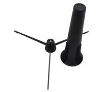 Toyvian Foldable Saxophone Display Stand Made of Plastic and Iron for Soprano Saxophone with Firm and Stable Design Simple and Delicate Black Holder Suitable for Musical Instrument