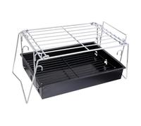 Toyvian Foldable Stainless Steel Camping Grill Rack Lightweight Portable Charcoal Barbecue Stove for Outdoor Camping Fishing Bbq Easy Assembly