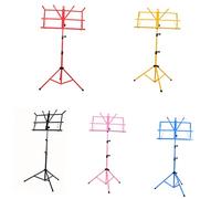 Toyvian Folding Music Sheet Stand Multi-angle Metal Sheet Music Holder for Carrying
