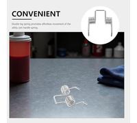 Toyvian Folding Wagon Handle Torsion Spring Replacement Metal Cart Accessories for Garden Transport Outdoor Use Secure Connection Support Easy Replacement Sturdy Silver