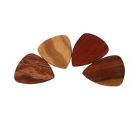 Toyvian Folk Electric Wooden Guitar Picks Ergonomic Plectrums for Acoustic and Electric Guitars Boxed Natural Material