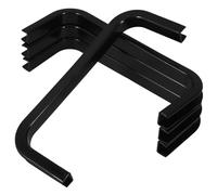 Toyvian Foosball Table Black Colour 4pcs Goal Frames Replacement Parts Accuracy for Foosball Games Accessories Compatible with Different Brands