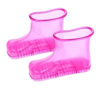 Toyvian Foot Massager Massage Bucket Boots with Sole Massage and Non-slip Pvc Material, Suitable for Sauna and Bathroom, Large Size, 1 Pair, 1500ml Capacity