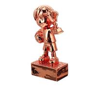 Toyvian Football Award Trophy Resin Plating Copper Color Soccer Cup for Competition Small Incentive Gift Durable Smooth Surface